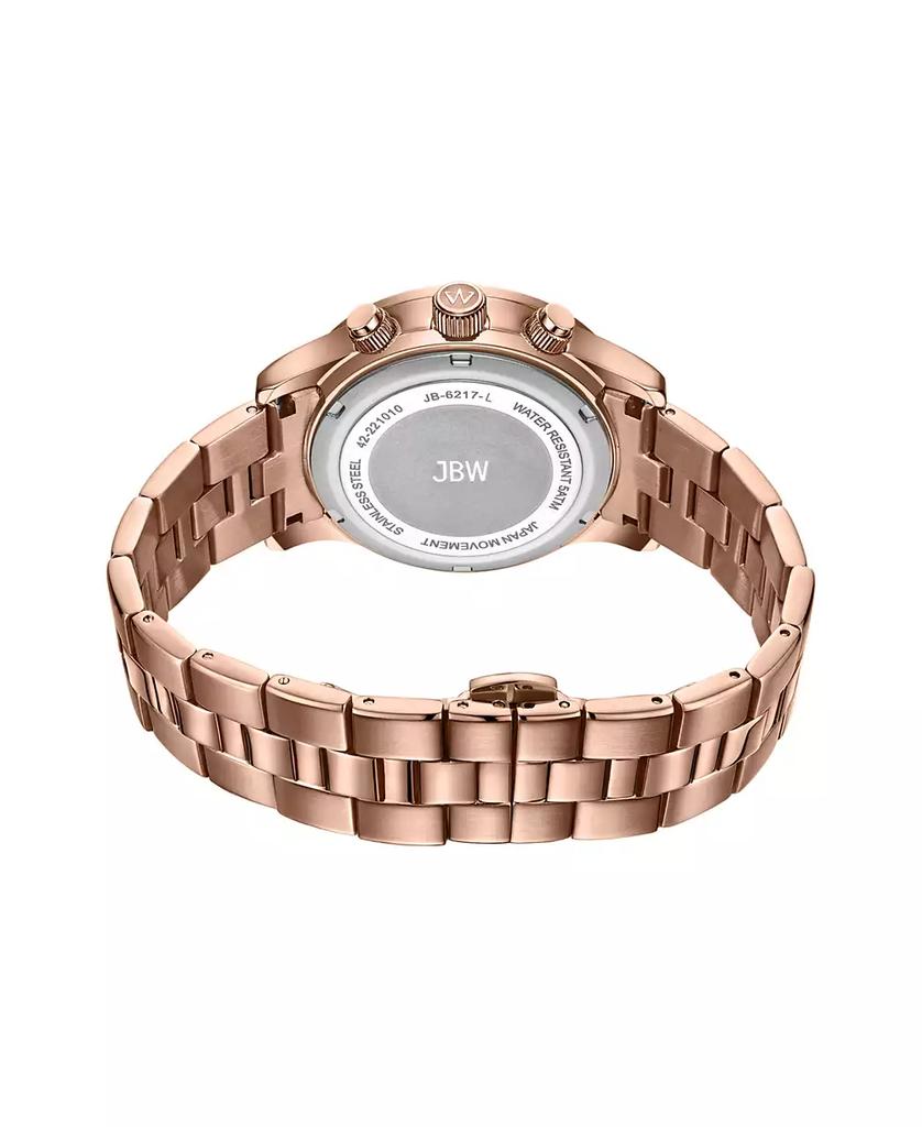 Jbw Women's Alessandra Diamond (1/5 ct.t.w.) 18K Rose Gold Plated Stainless Steel Watch