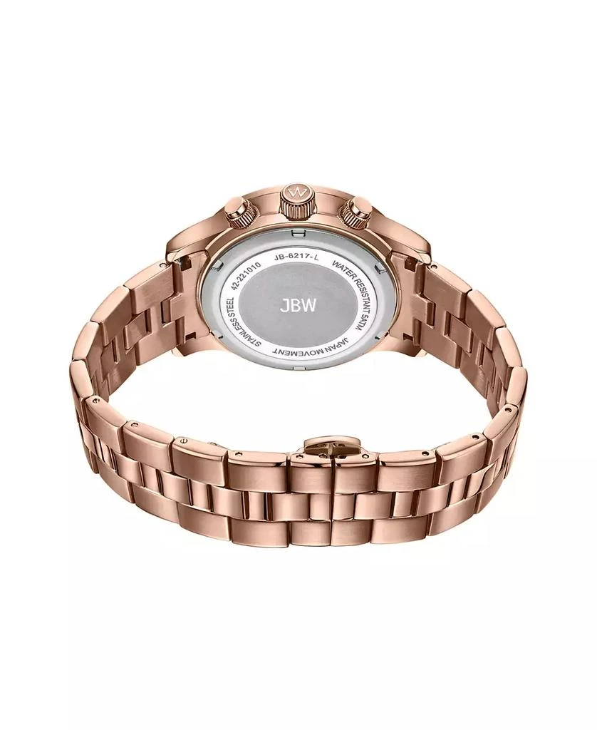 Jbw Women's Alessandra Diamond (1/5 ct.t.w.) 18K Rose Gold Plated Stainless Steel Watch 2