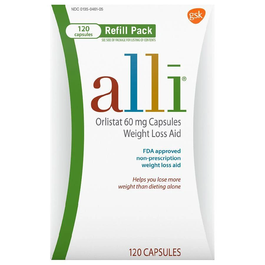 Alli Diet Weight Loss Supplement Pills, Orlistat 1