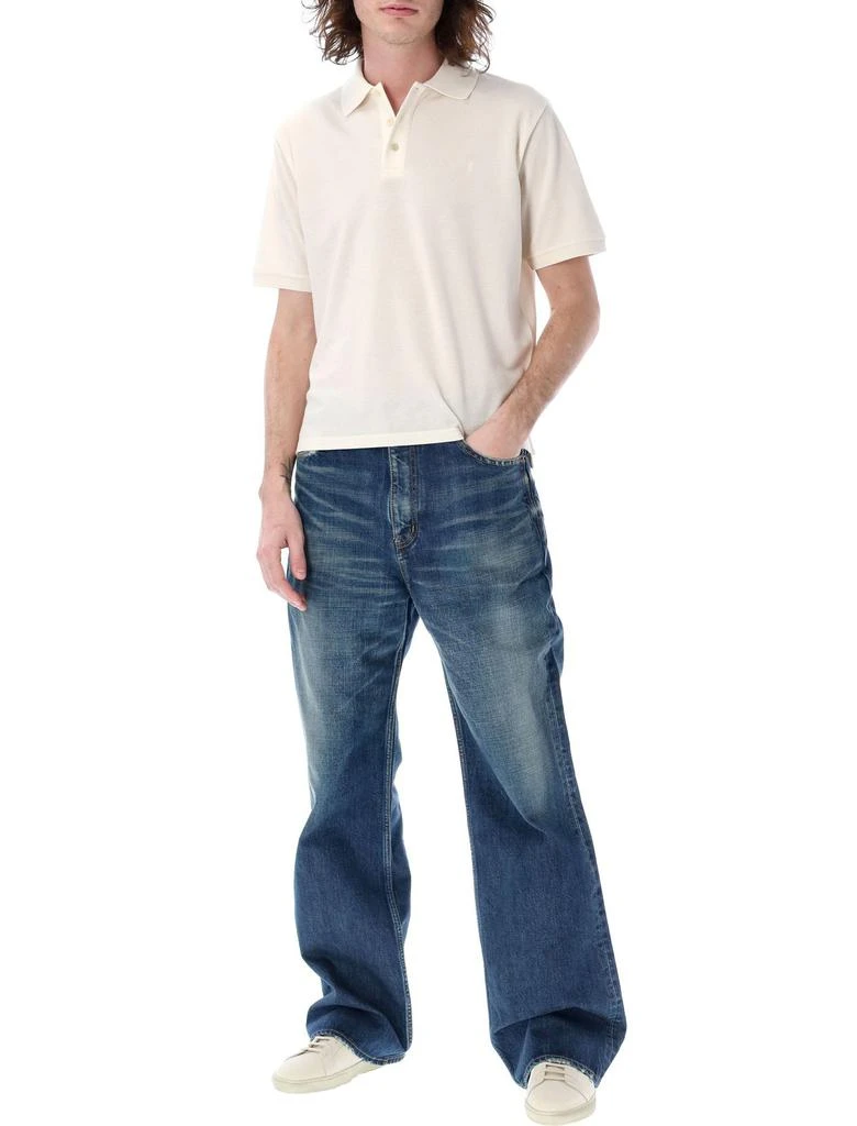 Yves Saint Laurent Saint Laurent Cassandre Short-Sleeved Polo Shirt 4