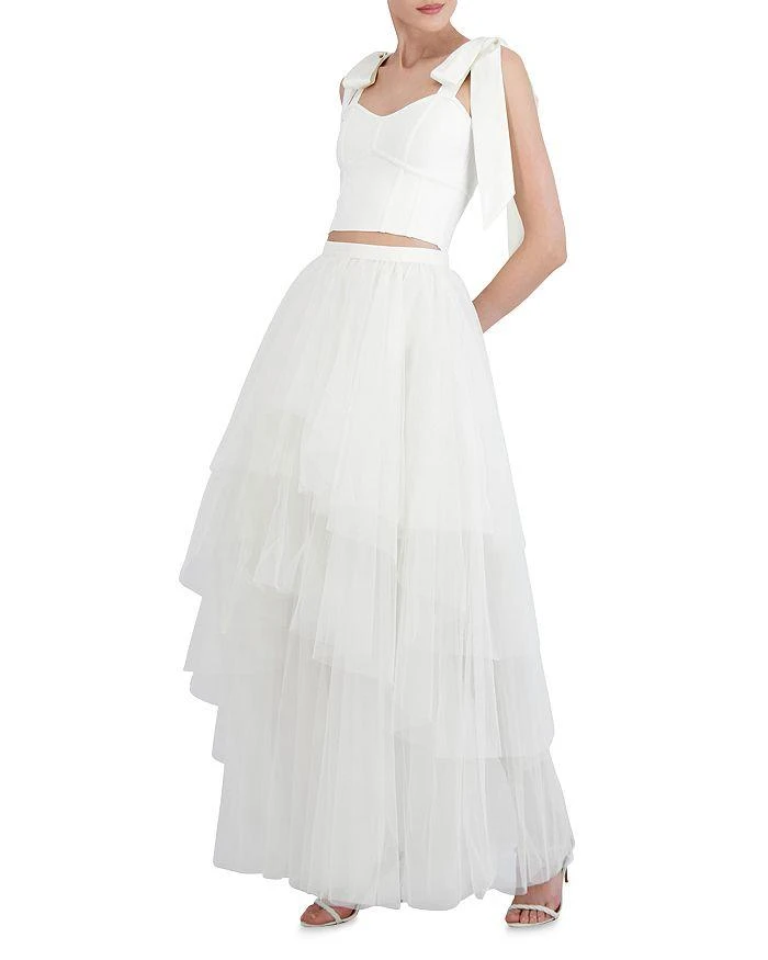 BCBG Gardenia Tiered Tulle Ruffle Skirt 4