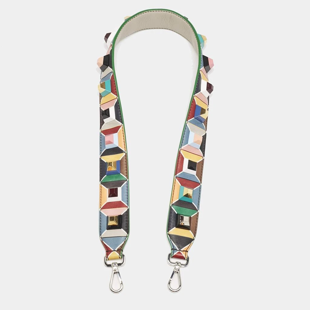 Fendi Fendi Multicolor Leather Studded Strap You Shoulder Bag Strap 1