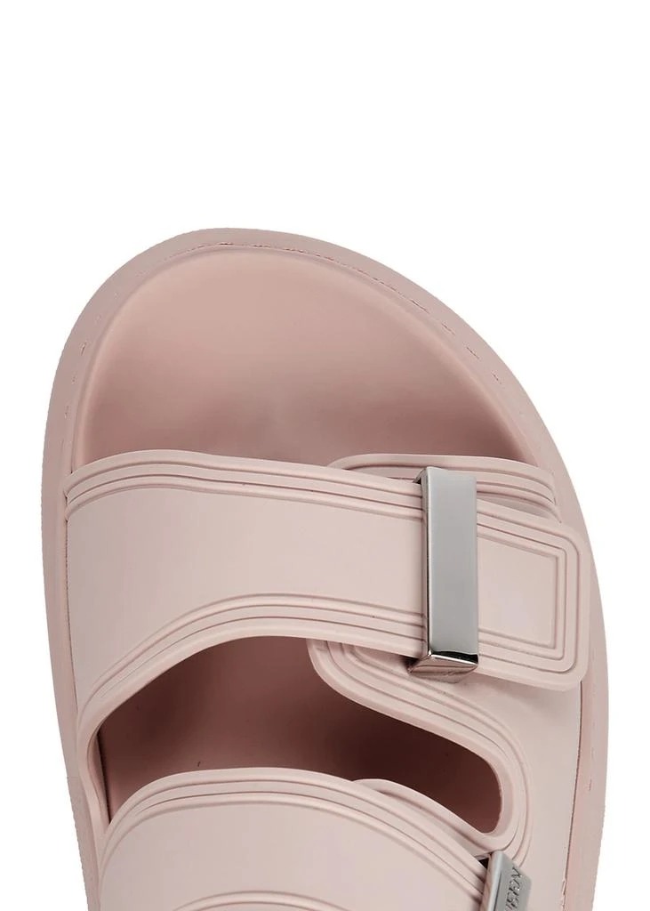 Alexander McQueen Black rubber sliders 4