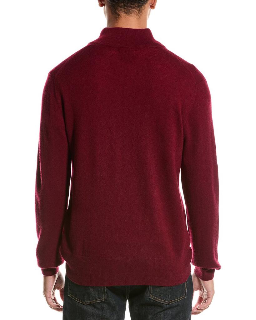 Magaschoni Cashmere 1/4-Zip Mock Neck Sweater