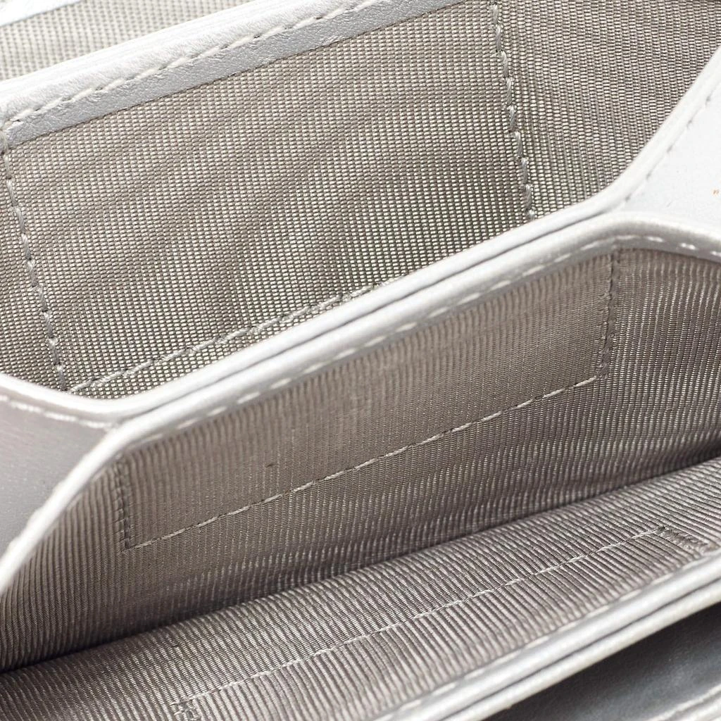 Dior Dior Silver Cannage Leather Lady Dior 5 Gusset Card Holder 2