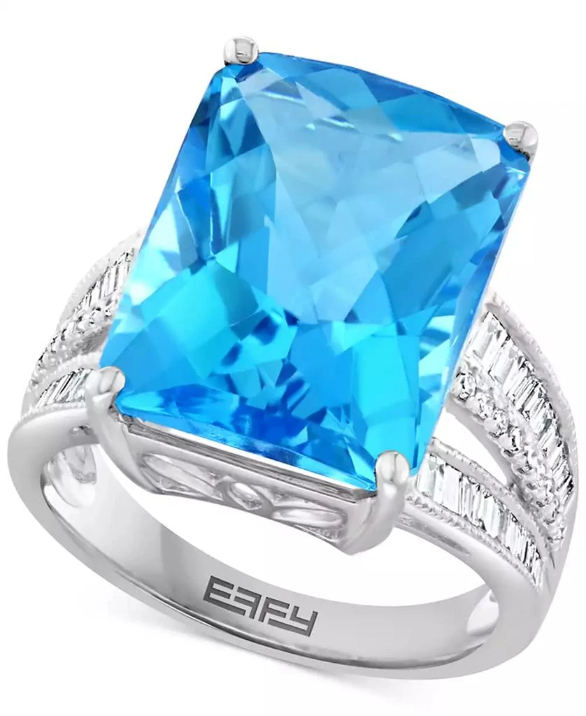 Effy EFFY® Pink Amethyst (15-1/2 ct. t.w.) & Diamond (3/8 ct. t.w.) Ring in 14k Gold (Also available in Green Quartz, Citrine, Swiss Blue Topaz and London Blue Topaz) 1