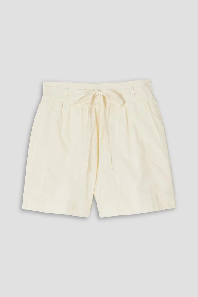Ulla Johnson Anela belted cotton-poplin shorts 1