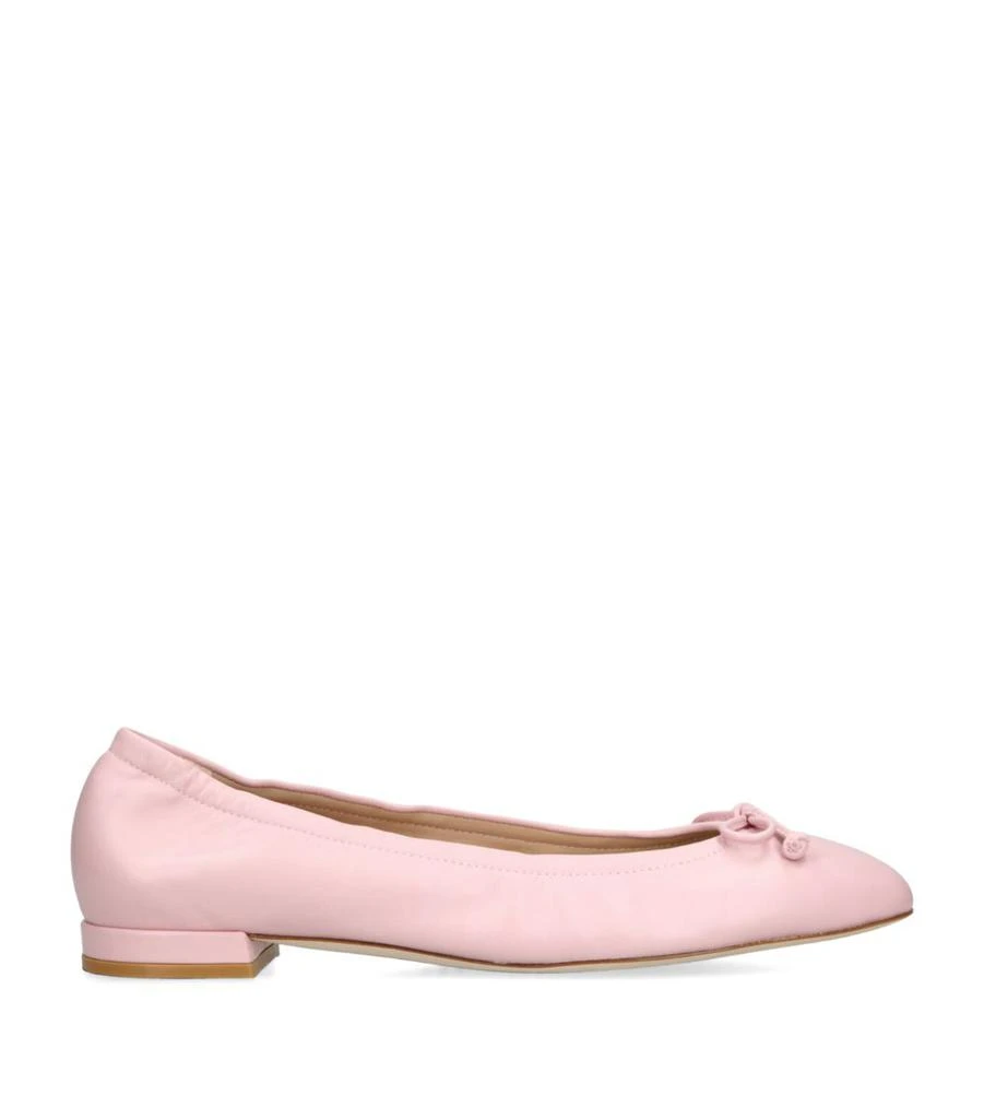 Stuart Weitzman Leather Bria Ballet Flats 1