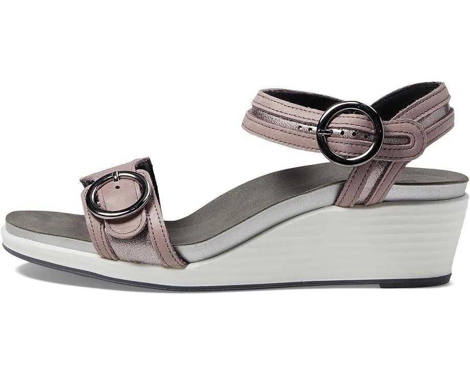 SAS Seight Sandal Women's US 9.5 Wisteria Ankle Strap Wedge Heel Slip-On ZOGG32