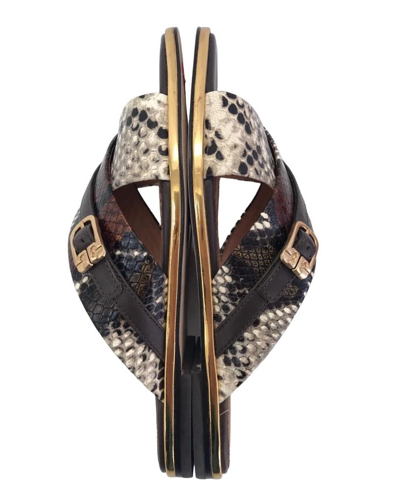 Tory Burch Delaney 5Mm Sandal In Aspen Multi Printed Snake/coconut 4