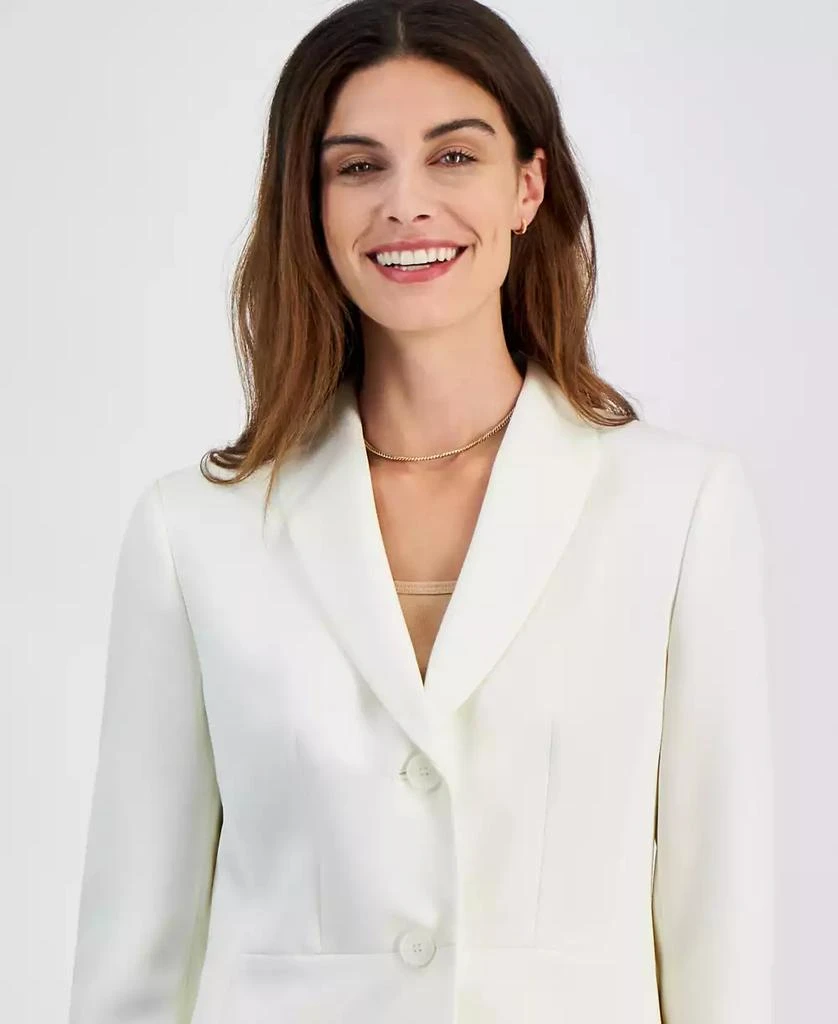 Le Suit Women
s Two-Button Shawl Collar Jacket 
Side-Zip Pants Set,  Regular 
Petite 3