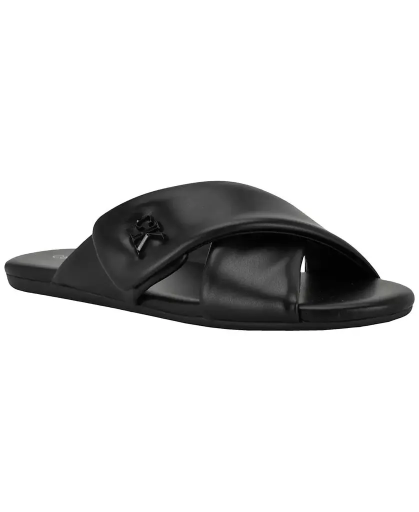 Calvin Klein Women's Renley Criss-Cross Flat Slip-On Sandals