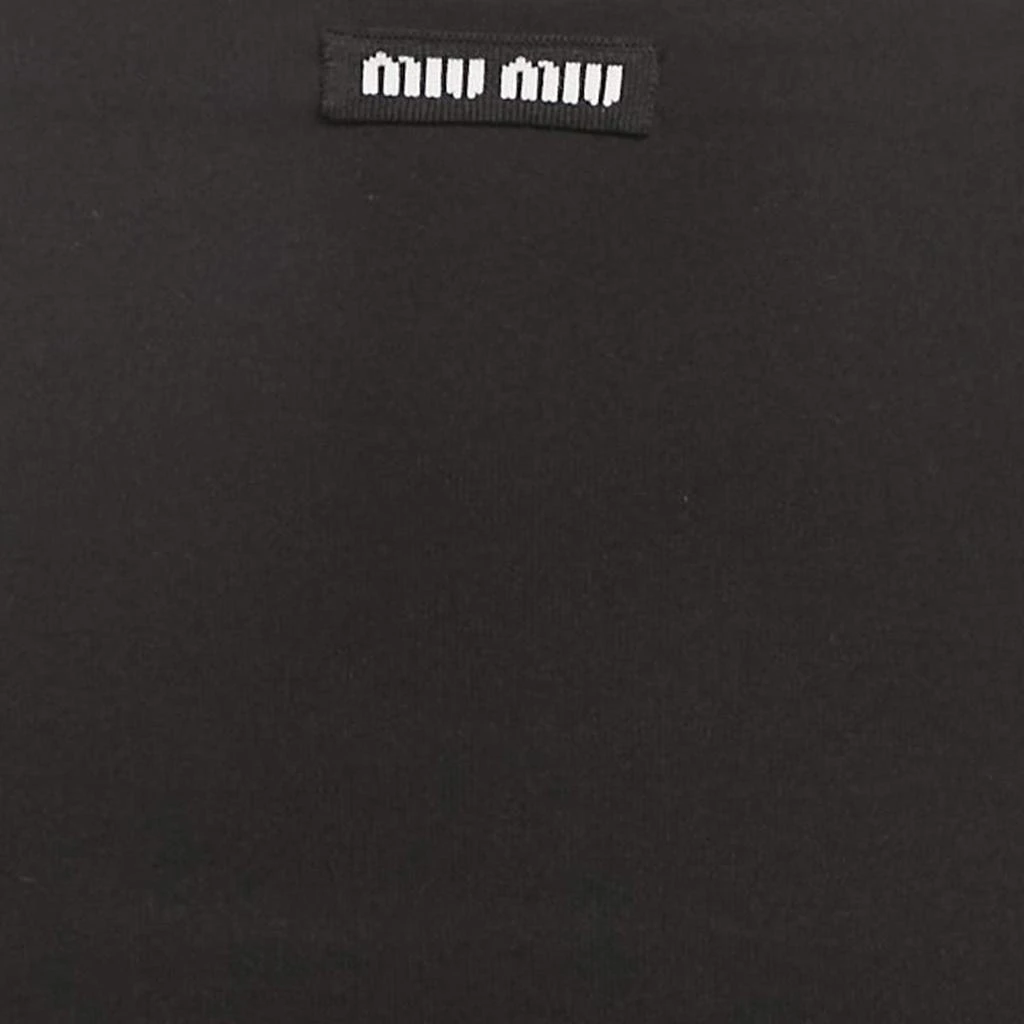 Miu Miu Miu Miu Black Jersey Crop Top And Skirt Set XS 3