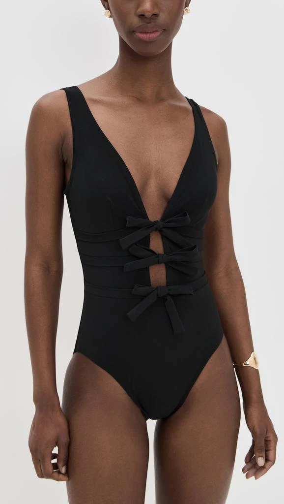 Karla Colletto Lenora V Neck Silent Underwire Tank with High Back One Piece 4