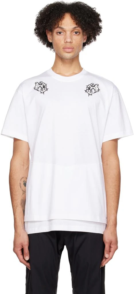 Acronym White Layered T-Shirt 1
