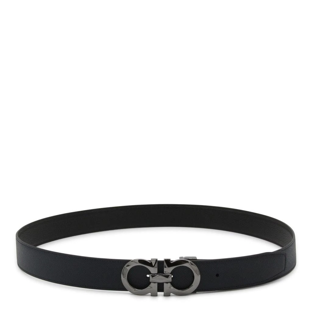 Salvatore Ferragamo Salvatore Ferragamo Blue Learher Reversible Belt 1