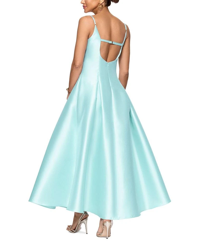 AQUA Satin Midi Dress - Exclusive 4