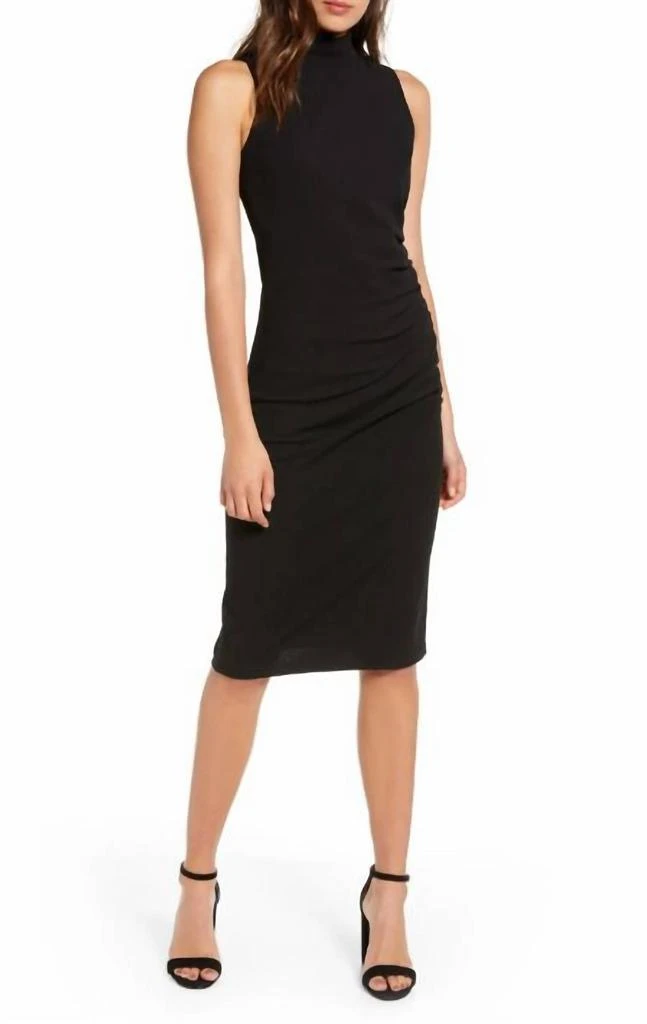 Chelsea28 Chelsea28 - Mock Neck Sleeveless Sheath Dress 1