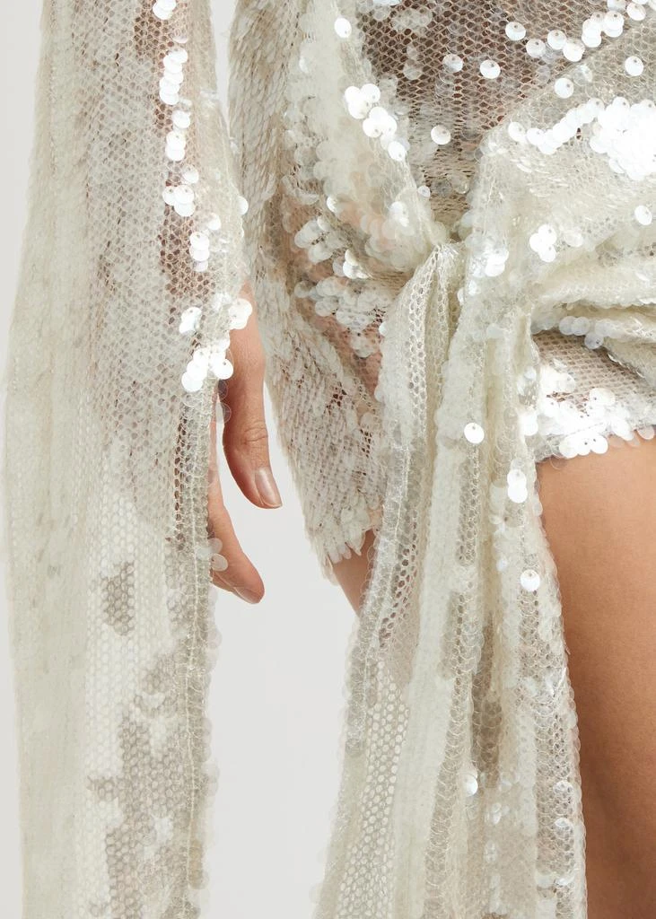 COPERNI Sequin-embellished mesh mini dress 5