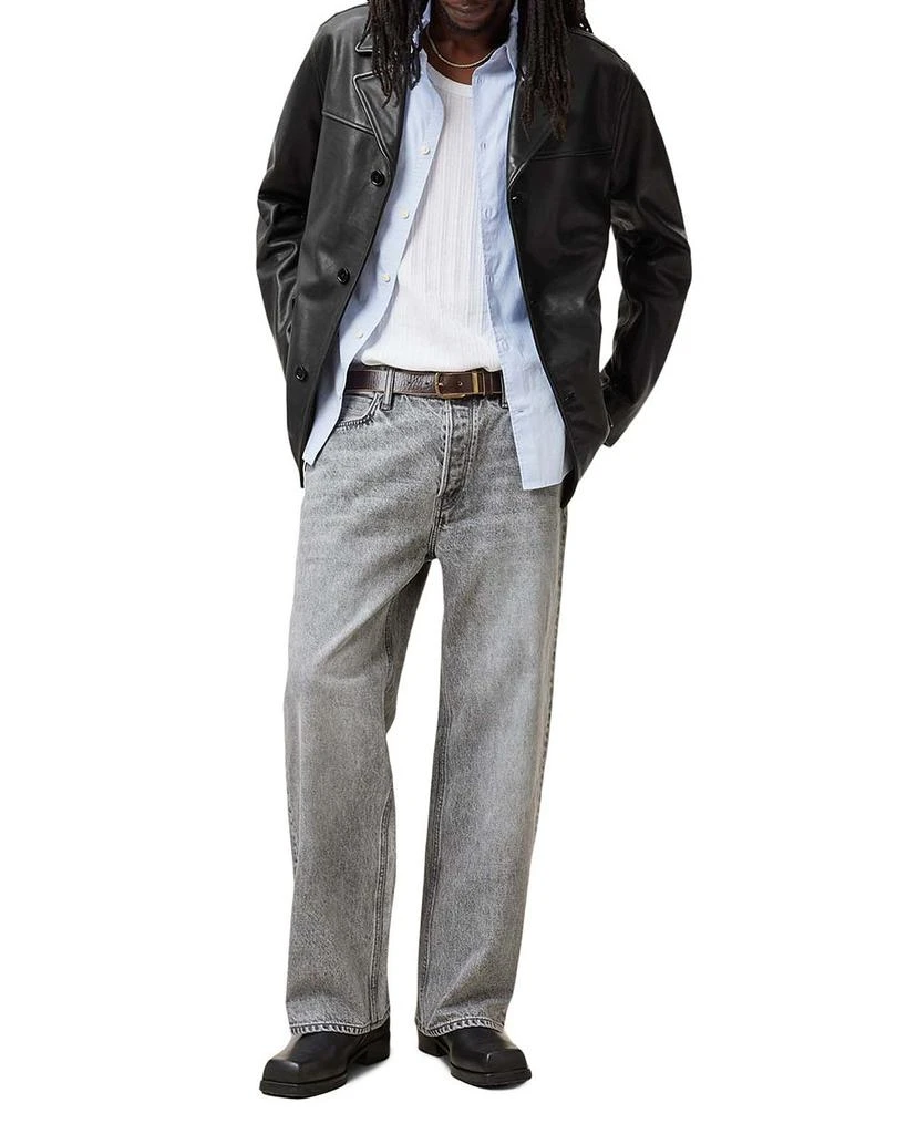ALL SAINTS Lucas Regular Fit Leather Coat 4