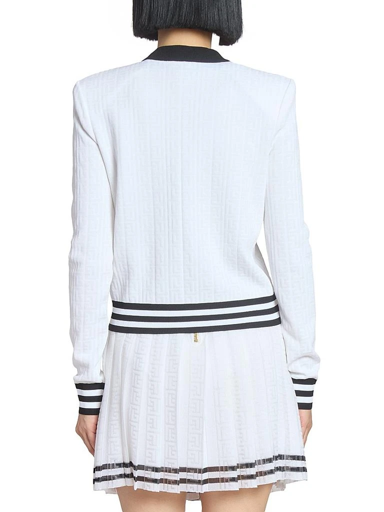 Balmain Logo Knit Cardigan 5