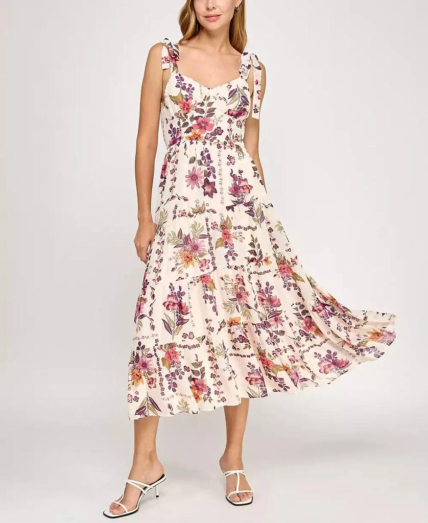 sachin and babi light blue dress Plus Size Champagne Sequins Round Neck Maxi Dress with Sleeves, Champagne / XL