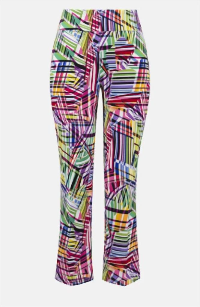 JOSEPH RIBKOFF Joseph Ribkoff - Abstract Graphic Summer Trousers 3