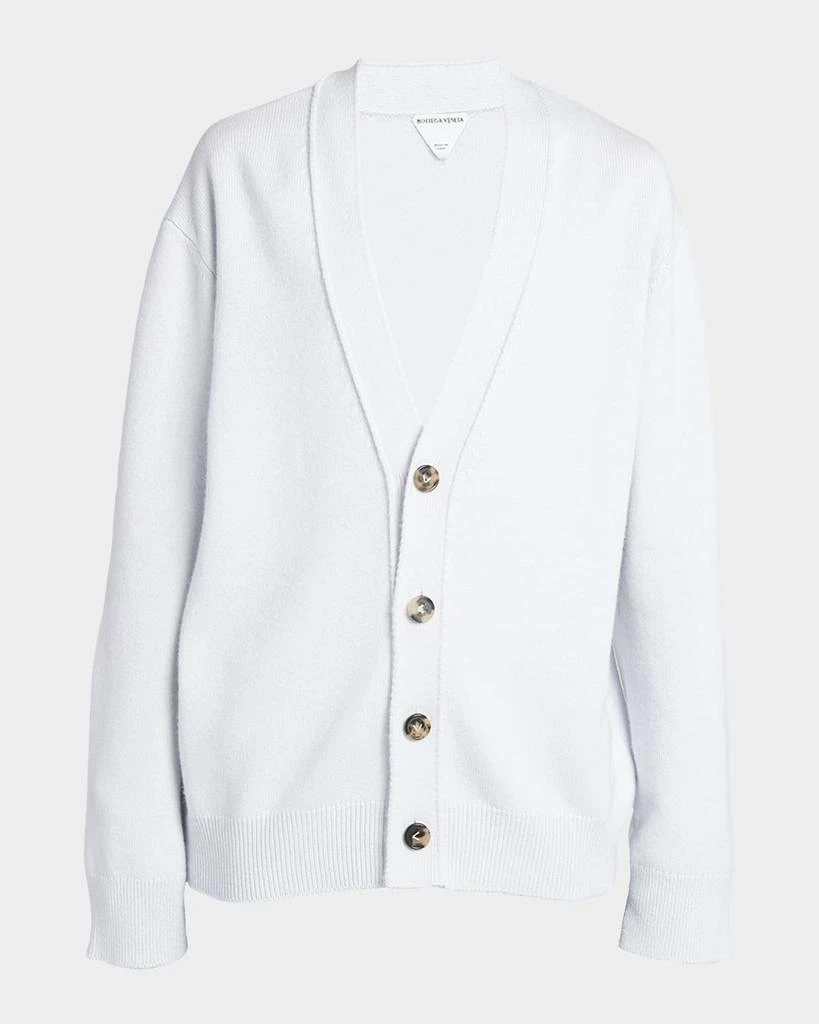 Bottega Veneta Classic Cashmere Cardigan with Intrec Patches 1