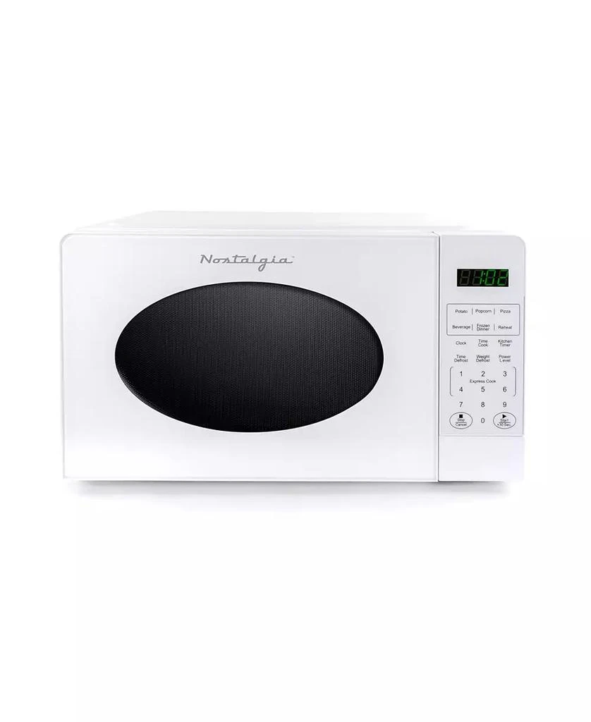 Nostalgia 0.7 Cubic Retro Foot Countertop Microwave Oven 1