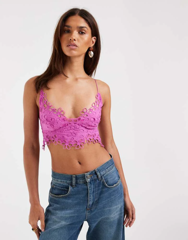 Free People Free People asteria bralette in orchid