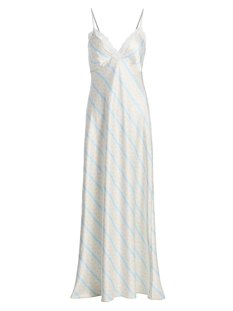 chinese dress ladies Sequin Netting Slip Dress Lace Trim Oyster main image 1