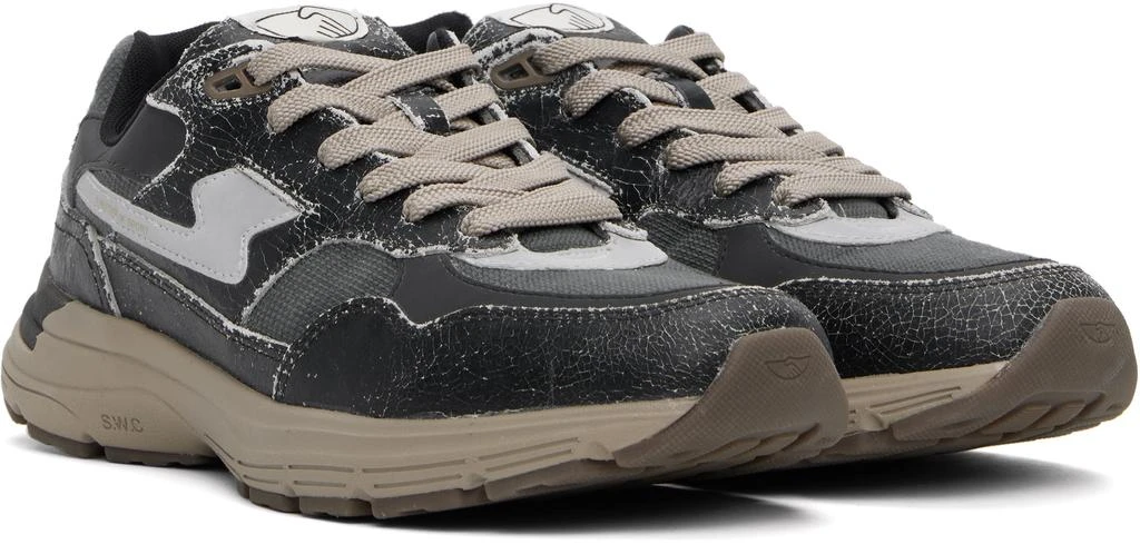 Stepney Workers Club Black & Gray Amiel S-Strike Sneakers 4