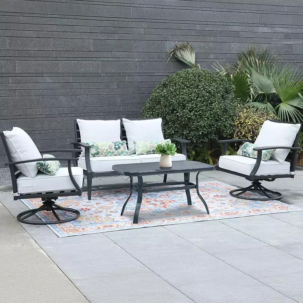 Aoodor 24” x 24” Patio Furniture Outdoor Deep Seat (2 Back 2 Seater 2 Pillow ) 4