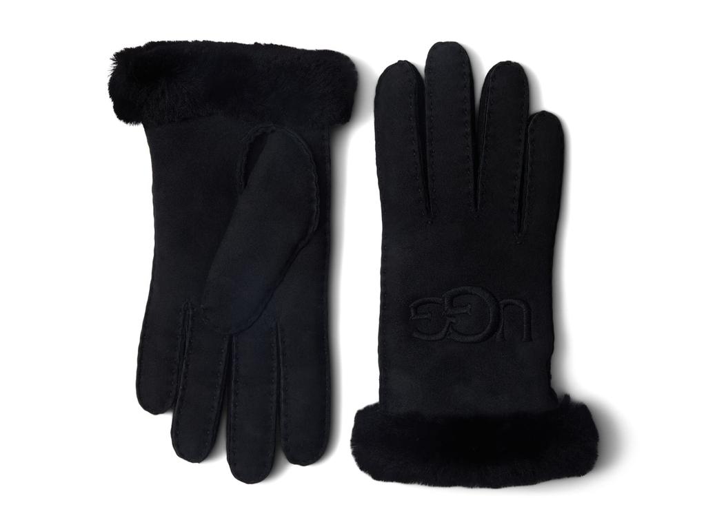 UGG Embroidered Water Resistant Sheepskin Gloves with Tech Palm