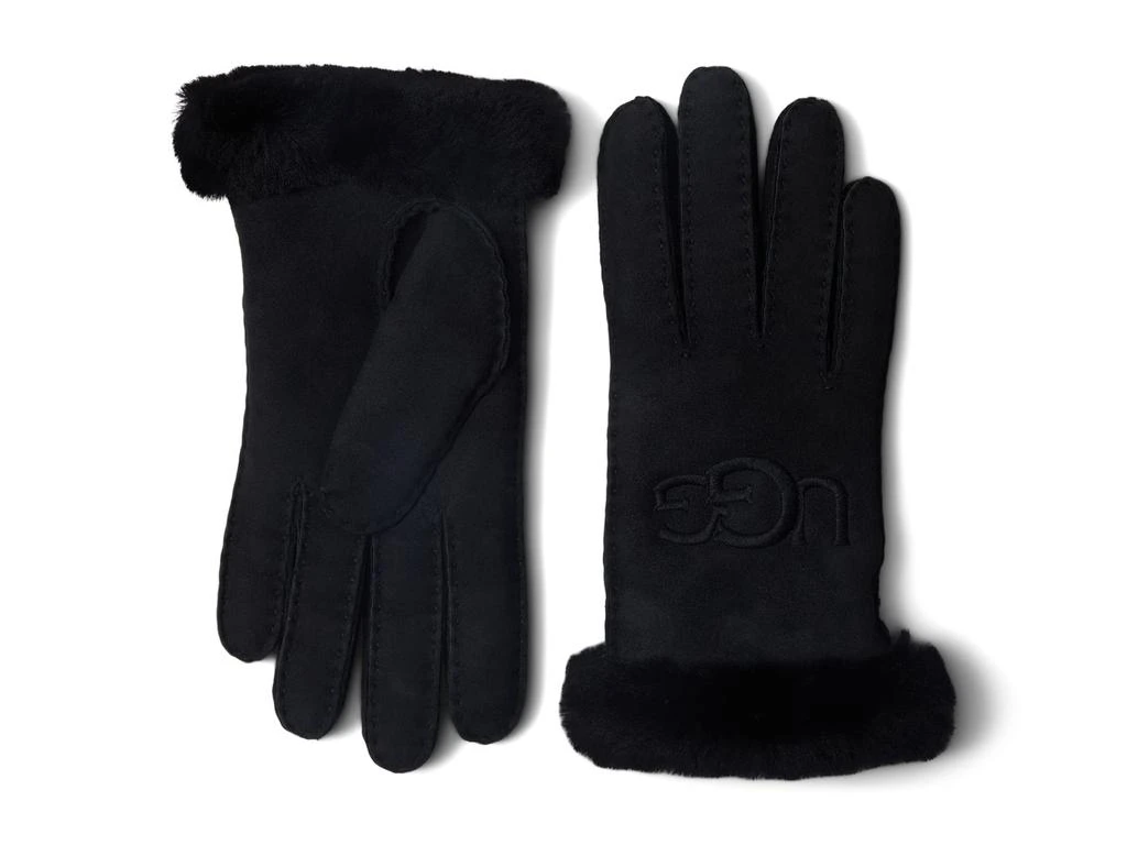 UGG Embroidered Water Resistant Sheepskin Gloves with Tech Palm 1