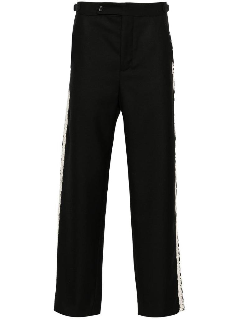 Bode Bode Lacework Side Buckle Trousers Clothing