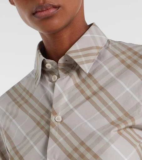 Burberry Burberry Check cotton poplin shirt 4
