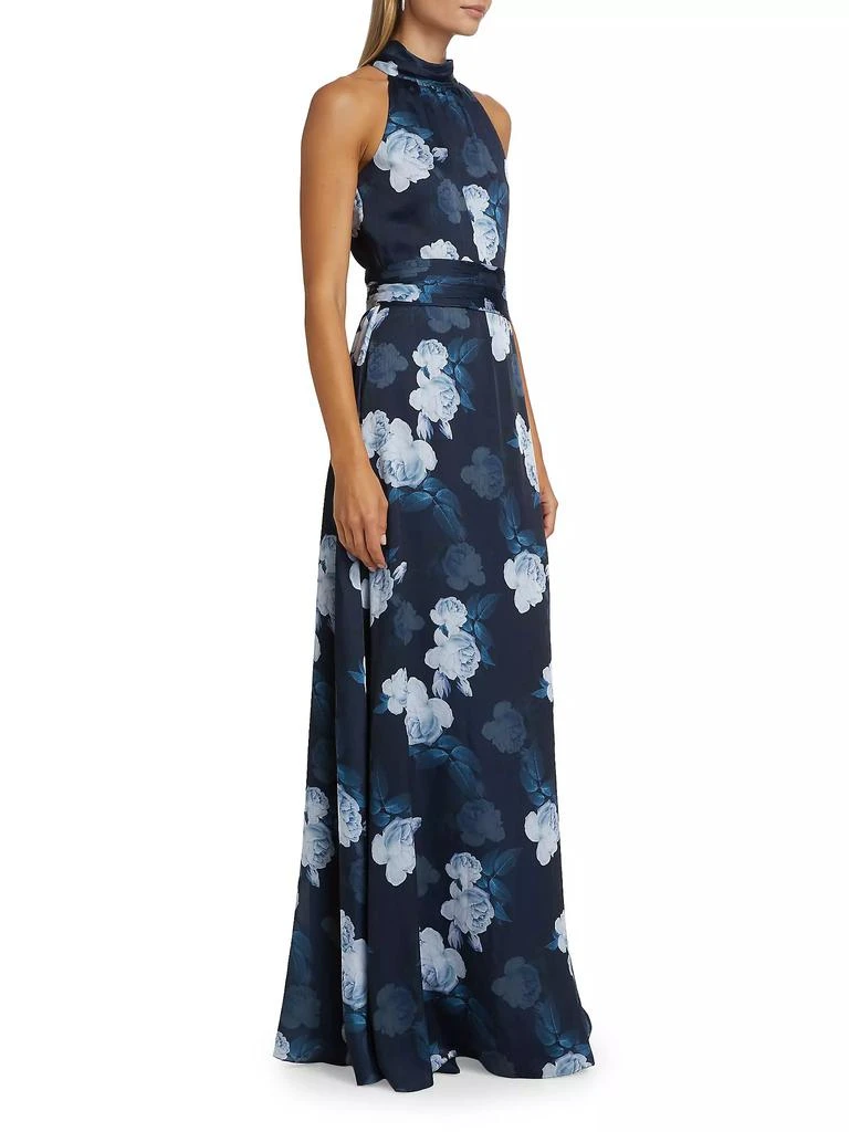 Sachin & Babi Kayla Floral Halter Maxi Cocktail Dress 4