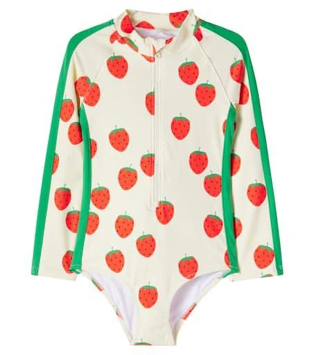 Mini Rodini Strawberries rashguard swimsuit