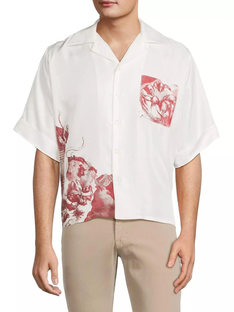 Enfants Riches Déprimés Rat Palace Chemise Silk Short-Sleeve Shirt 3