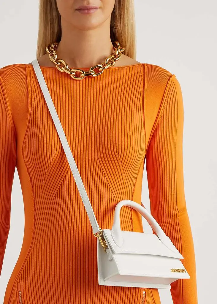 Jacquemus Le Chiquito Long leather top handle bag 6