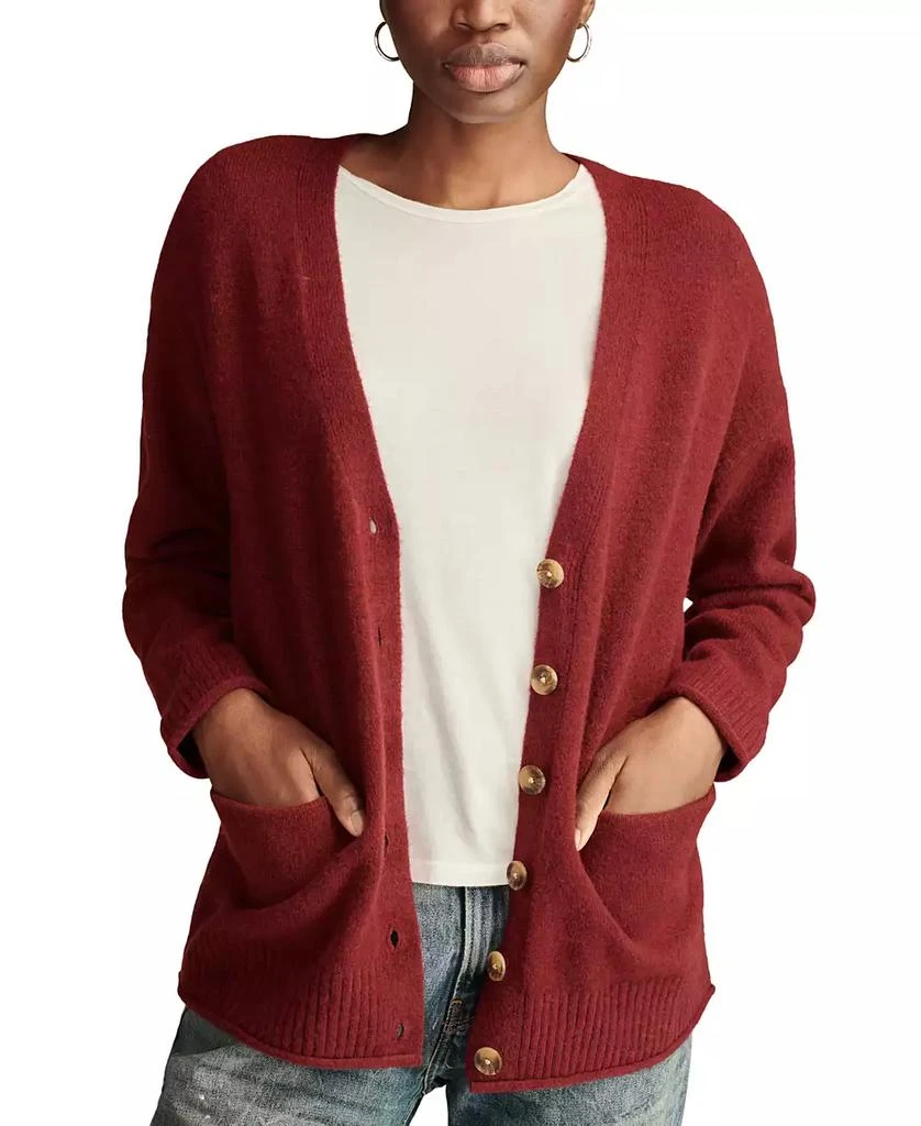Lucky Brand Women's Slouchy Button Front Cardigan 1