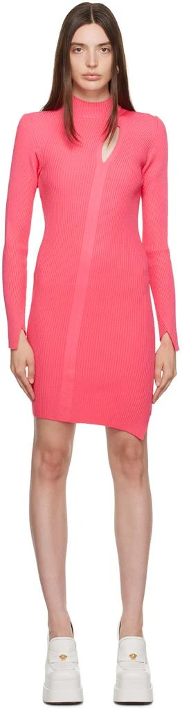 Versace Pink Slashed Minidress 1