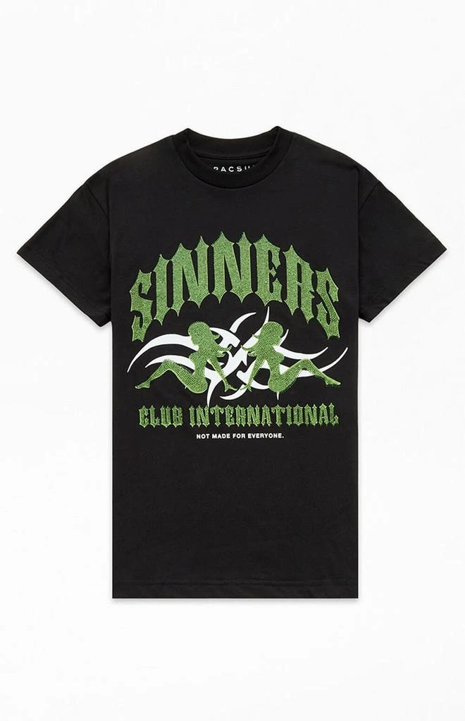 PacSun Sinner Rhinestone T-Shirt 1