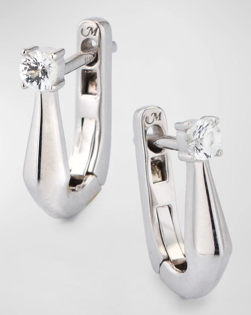 Monica Rich Kosann 925 Points North Sapphire Huggie Earrings 1