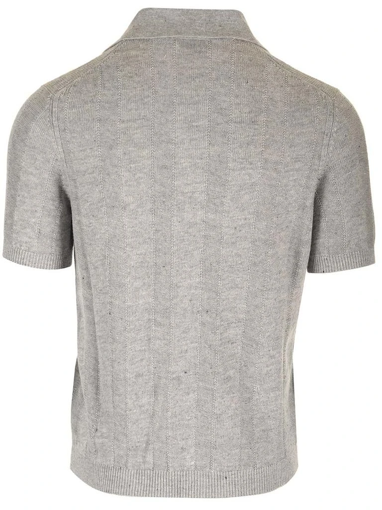 Brunello Cucinelli Brunello Cucinelli Button-Up Knitted Polo Shirt 2