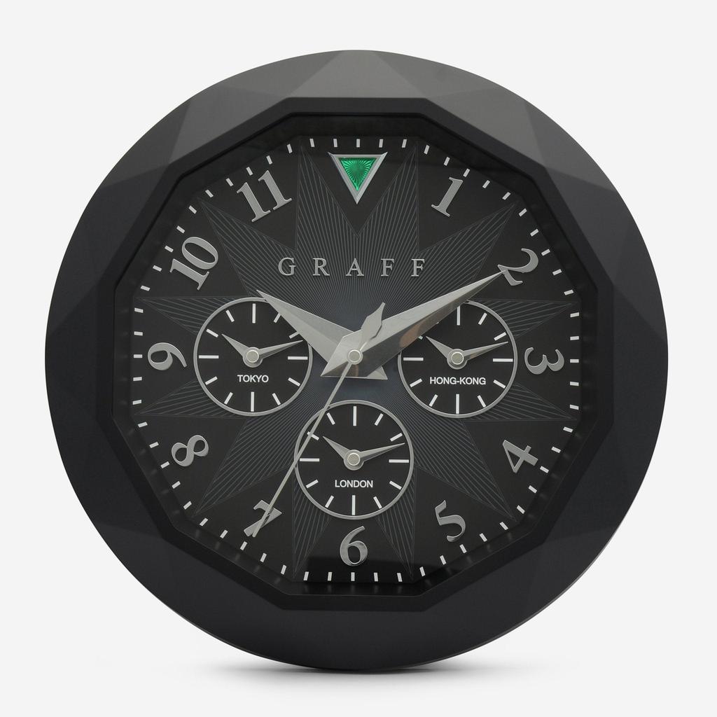 Graff Graff Four Time Zones Wall Clock 108451