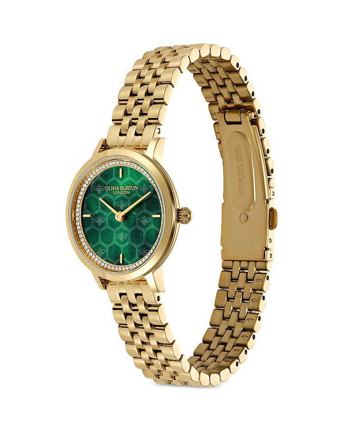 Olivia Burton Honey Comb Ultra Slim Watch, 28mm