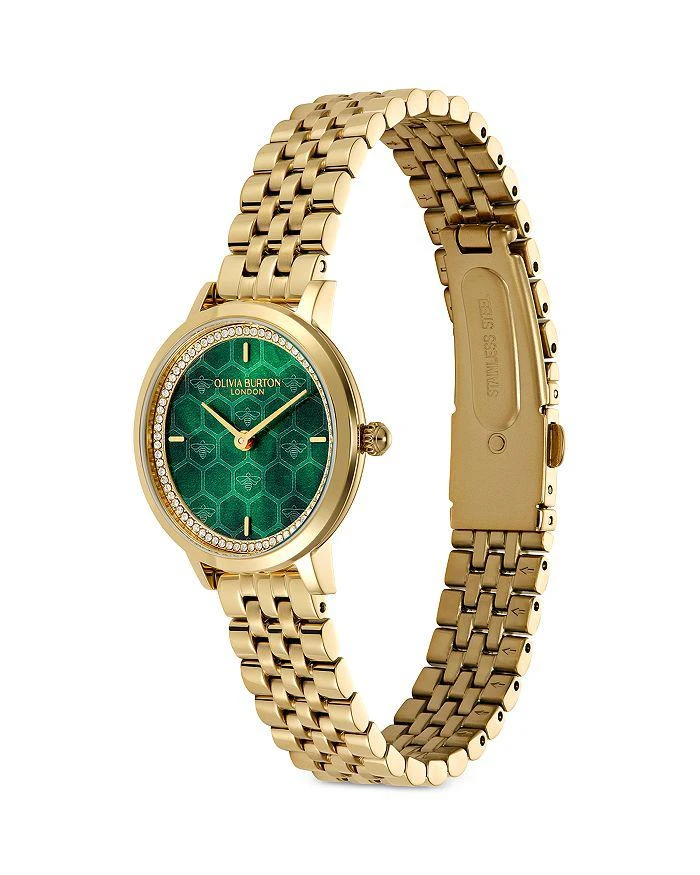 Olivia Burton Honey Comb Ultra Slim Watch, 28mm 2