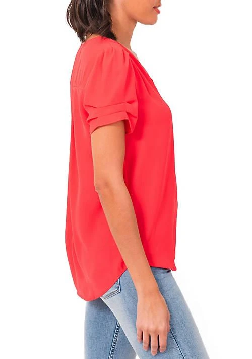 DR2 by Daniel Rainn By Daniel Rainn Ruched Short Sleeve Top 2